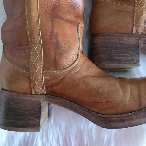 Vintage Stitching Horse Campus Boots Size 8 1/2D - Picture 11 of 16